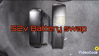 Amyet S8 battery swap to 52v and test ride.