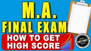 SMART WAY TO SCORE HIGH IN MA SEMESTERS. M A ENGLISH students MUST watch. SECRET OF TOPPERS.