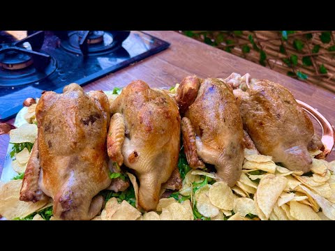 فراخ شامورت وزن كيلو عملنا بيها عظمه محشيه بالأرز البني والكبد والقوانص