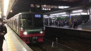 【新塗装と似合う？】名鉄 3304F クリスマストレイン 金山駅 発車！！