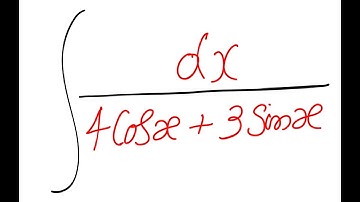 Calculus: Indefiinte Integration - Integral of  1/ (4 Cosx + 3  Sinx )
