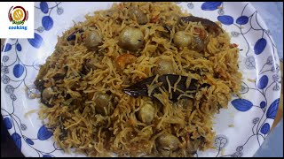 mushroom biryani/mushroon rice recipe /mushroom recipes/mushroom pulao recipe
