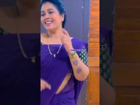Serial Actress Archana Mariyappan Full Navel Expose #thoppul24x7 @thoppul24x7