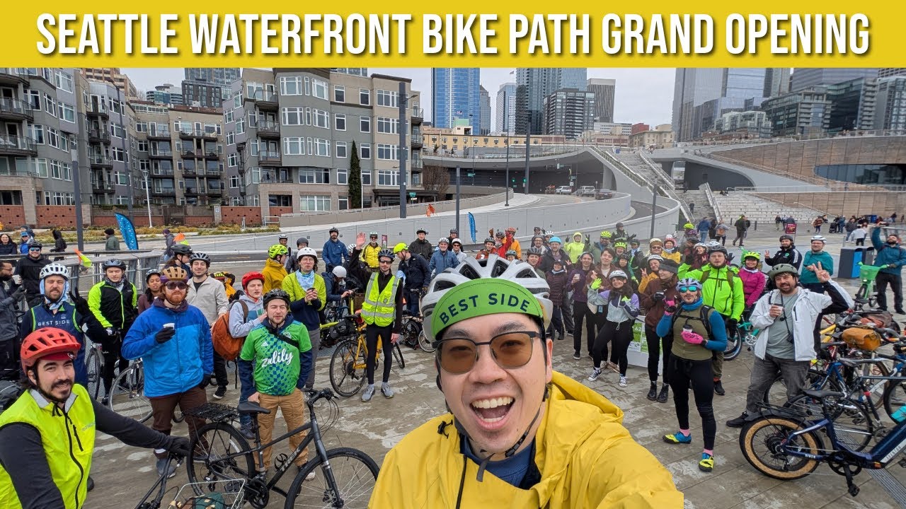 It's Time to Celebrate | Seattle Waterfront Bike Path Grand Opening Group Ride