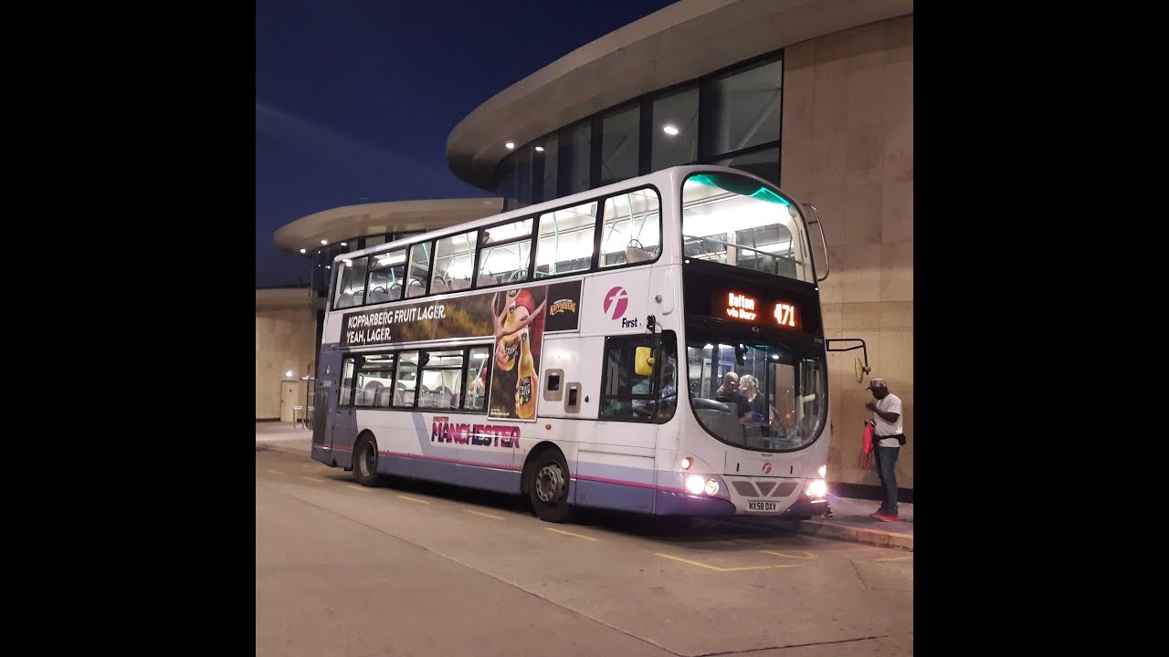 First Manchester Volvo Wright Eclipse Gemini B9TL 37408 MX58DXV - YouTube
