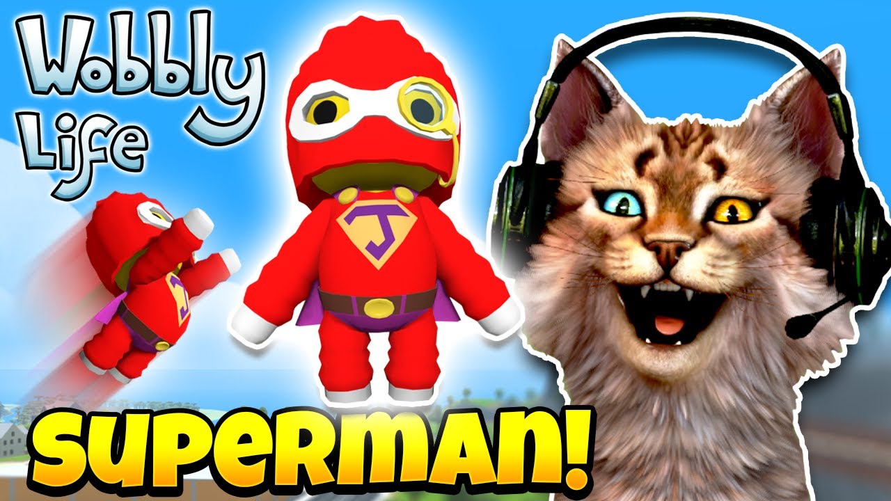 AKU MENJADI SUPERMAN LETOY PAHLAWAN WOBBLY !! 😹 - Wobbly Life Indonesia