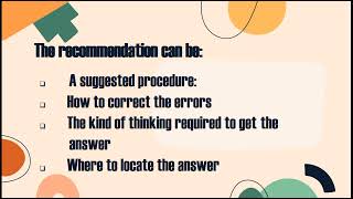 GUIDELINES IN GIVING QUALITATIVE FEEDBACK