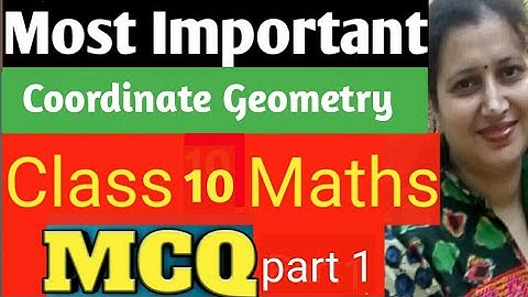 Most Important MCQ Class 10 Maths|Ch-7 NCERT|Coordinate Geometry MCQs|New CBSE/ICSE Pattern|Part-1
