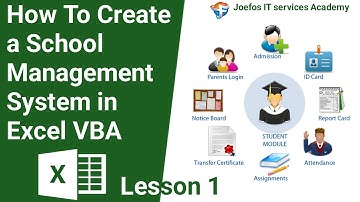 How To Create A School Management  System In Microsoft Excel Part 1