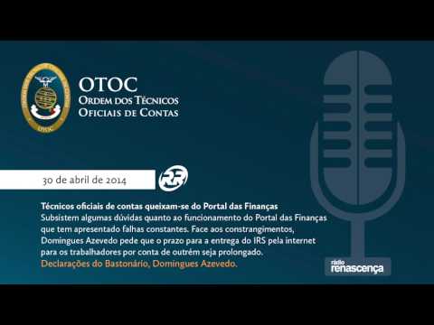 Rádio Renascença - OTOC queixa-se do Portal das Finanças