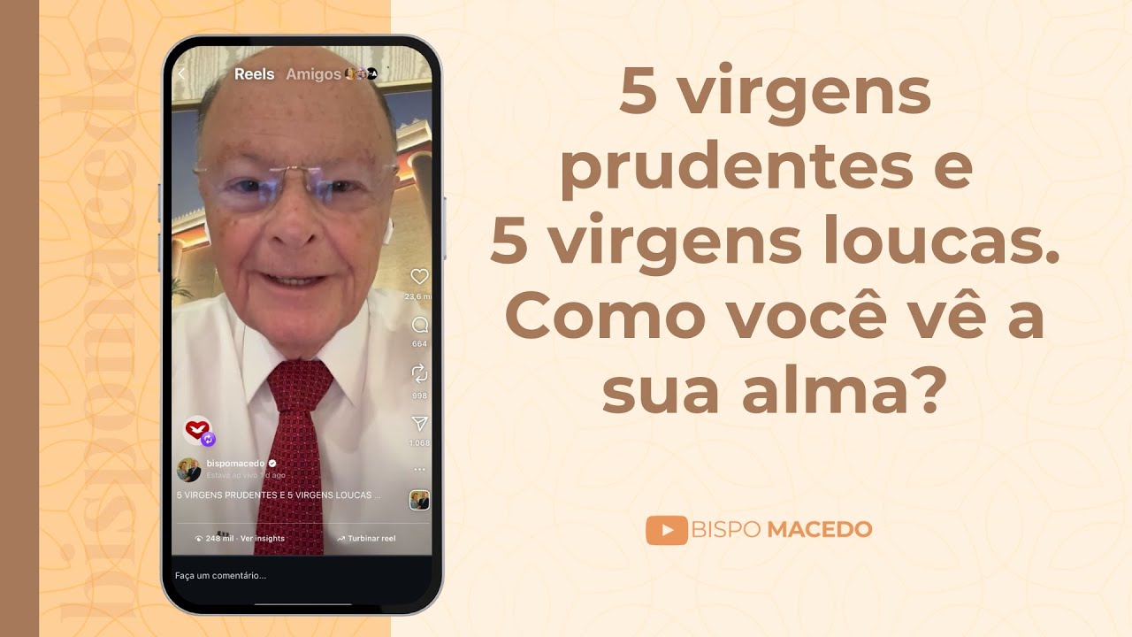 5 virgens prudentes e 5 virgens loucas. Como você vê a sua alma ...