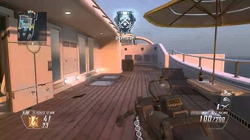Black Ops 2 Across the map Combat Axe kill on Hijacked