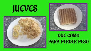 Que Como Para Perder Peso Con Recetas Jueves