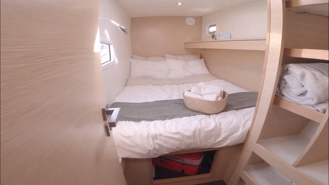 SAILING LA VAGABONDE CATAMARAN INSIDE WALK TOUR 2022 YouTube