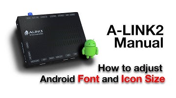 [A-LINK2 Manual] adjust font,screen size by 인디웍 indiwork