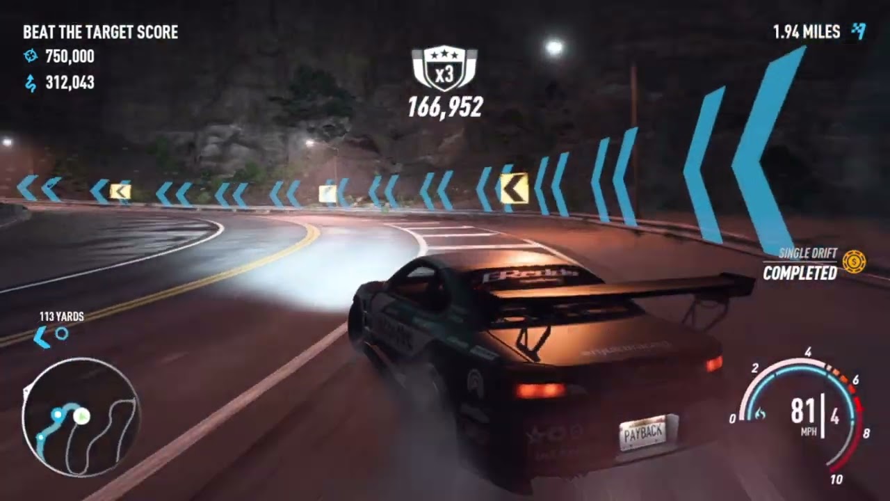 Need For Speed Payback - Aki Kimura: Drift King 1 Million points