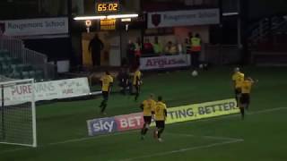 GOAL THREE | Robbie Willmott finds the net from range to put County in front against Exeter