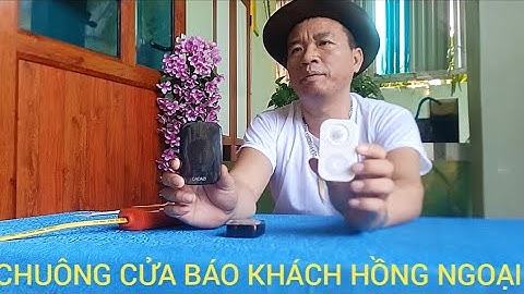 BỘ CHUÔNG CỬA BÁO KHÁCH KHÔNG DÂY CẢM BIẾN HỒNG NGOẠI GIỌNG NÓI THÔNG MINH 