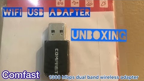 Comfast 1300 Mbps Dual Band Wifi Usb Adapter Unboxing