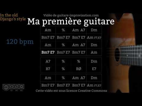 Ma première guitare (120 bpm) - Gypsy jazz Backing track / Jazz manouche