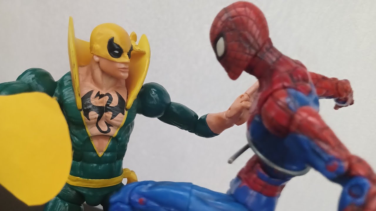 Spiderman vs iron fist stop motion YouTube