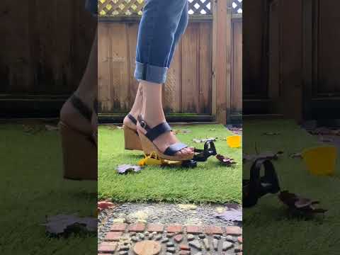 April crushes toy truck #asmr #asmrcrush #asmrsounds #oddlysatisfying #satisfying #carcrush #wedges