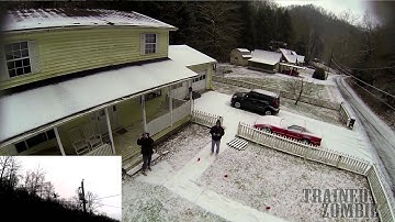 Parrot AR Drone 2.0 GoPro HERO3 first flight Mounted to Bottom of Quadcopter