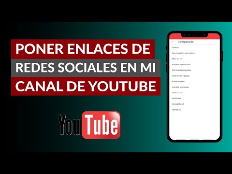 Cómo Poner Enlaces de Redes Sociales en mi Canal de YouTube