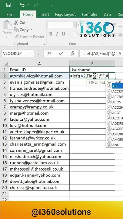 How To Extract User Name And Domain Name From Email Address In Excel how-to-extract-user-name-and-domain-name-from-email-address-in-excel
