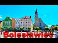 BOLESŁAWIEC Польша [4K]. Как люди живут. Город с населением 40 тысяч человек. Пешая прогулка.
