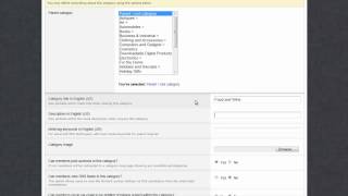 Create a new category in ILance