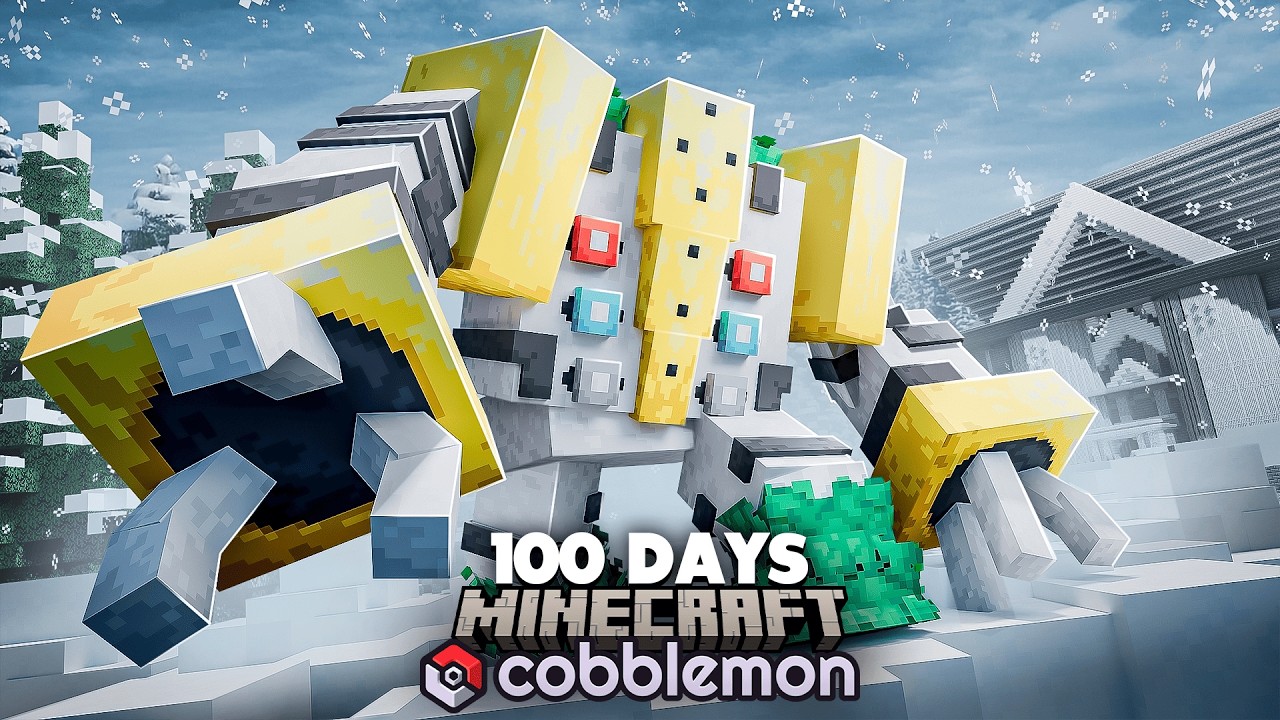 I Spent 100 Days in Pokémon Minecraft VS. my Rival! (Duos Cobblemon)