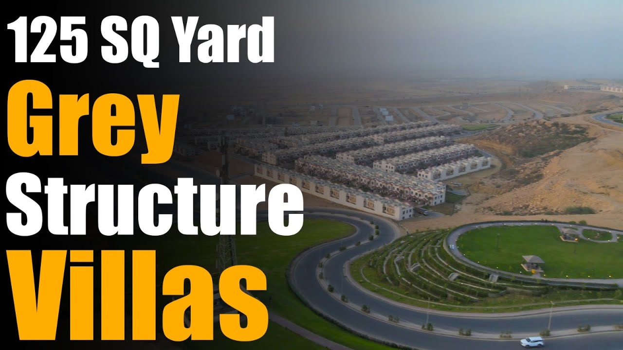 125 SQ Yard Grey Structure Villas Near Precinct 10A Villas Bharia Homes YouTube
