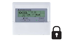 PAR-21MAA  Thermostat BUTTON LOCK function activation for City multi-VRF & Mr. Slim