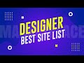 Most Useful Website List for Graphic Designer | Best marketplace list