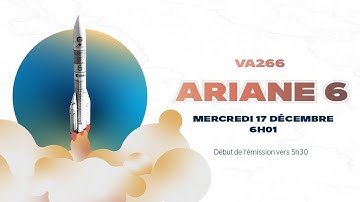 Lancement Ariane 6 avec deux satellites Galileo (VA266)