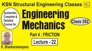 Part:4/Lecture 22/ FRICTION/Q41,42,43,44&45(5 concept based Qs for friction for INCLINED PLANES)