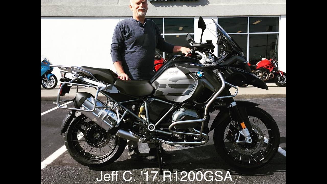 Jeff's First Ride on his '17 BMW R12GSA Triple Black LOW @ Frontline ...