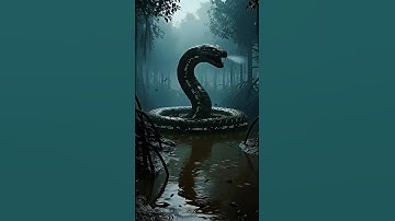 TRANSFORMATION HORROR! Giant Cyber-Snake Rises From The Swamp (AI Cinematic) #shorts #shortvideo #ai