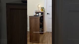we LOVE a space-saving hack🤯 foldable coffee bar DIY☕️#diy #hack