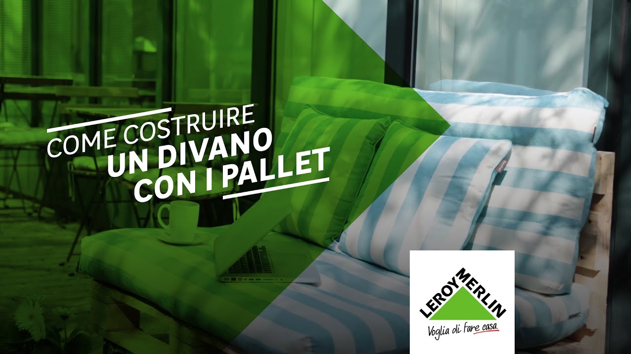Come costruire un divano con i pallet tutorial leroy merlin youtube Come costruire una poltrona