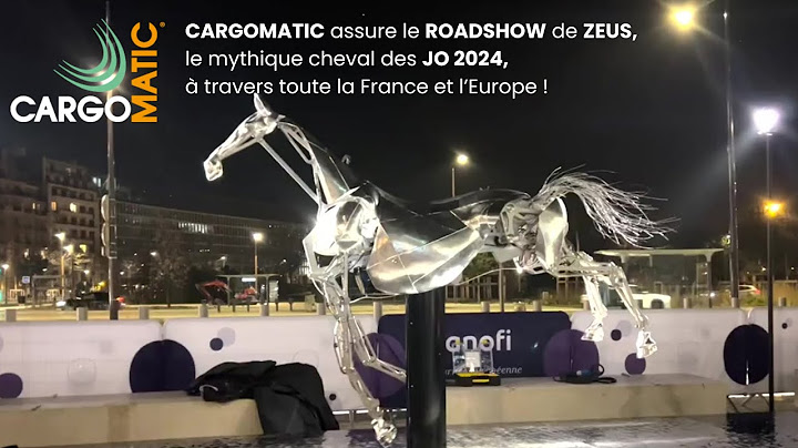 Cargomatic orchestre le RoadShow de Zeus emblème des JO 2024 en France et Europe