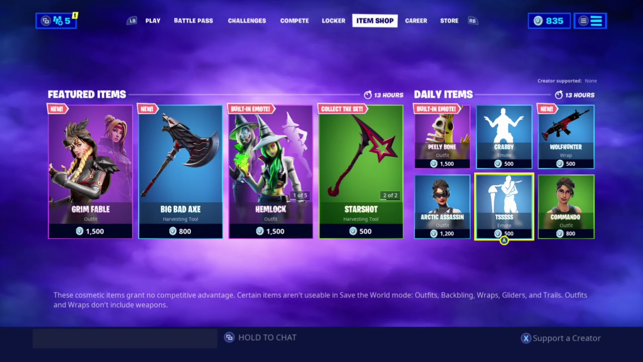 TSSSSS EMOTE IN FORTNITE CHAPTER 2- 3RD NOVEMBER 2019