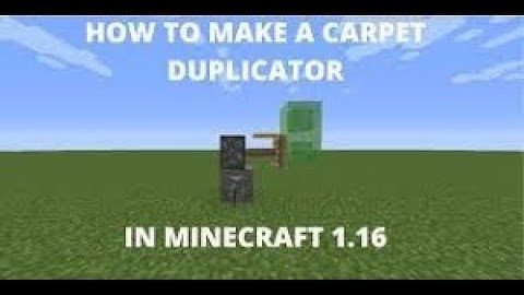 minecraft dupe carpet and rail track dupe 1.16 works on servers