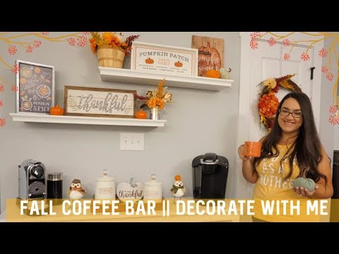 Fall Coffee Bar Decor || Decorate With Me