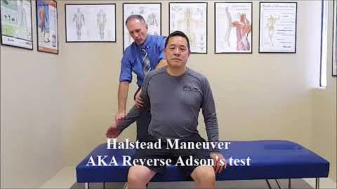 Halstead Maneuver AKA Reverse Adson's Test