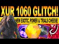 Destiny 2 | XUR 1060 GLITCH! New POWER Umbral Farm, DLC EXOTIC Rolls & Trials Location! 19th June