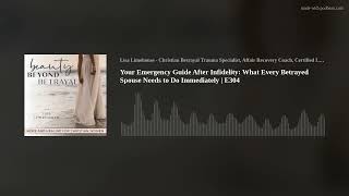 Your Emergency Guide After Infidelity: What Every Betrayed Spouse Needs to Do Immediately  |  E304