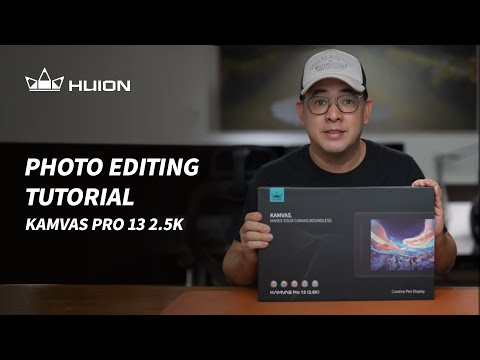 Photo Editing Tutorial- Review video for Kamvas Pro 13(2.5K)