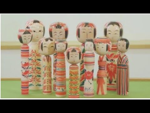 掛軸　こけし人形　東北地方　伝統　縁起物　作者サイン　押印有　25.4.11−1 掛軸 こけし人形 東北地方 伝統 縁起物 作者サイン 押印有 25.4